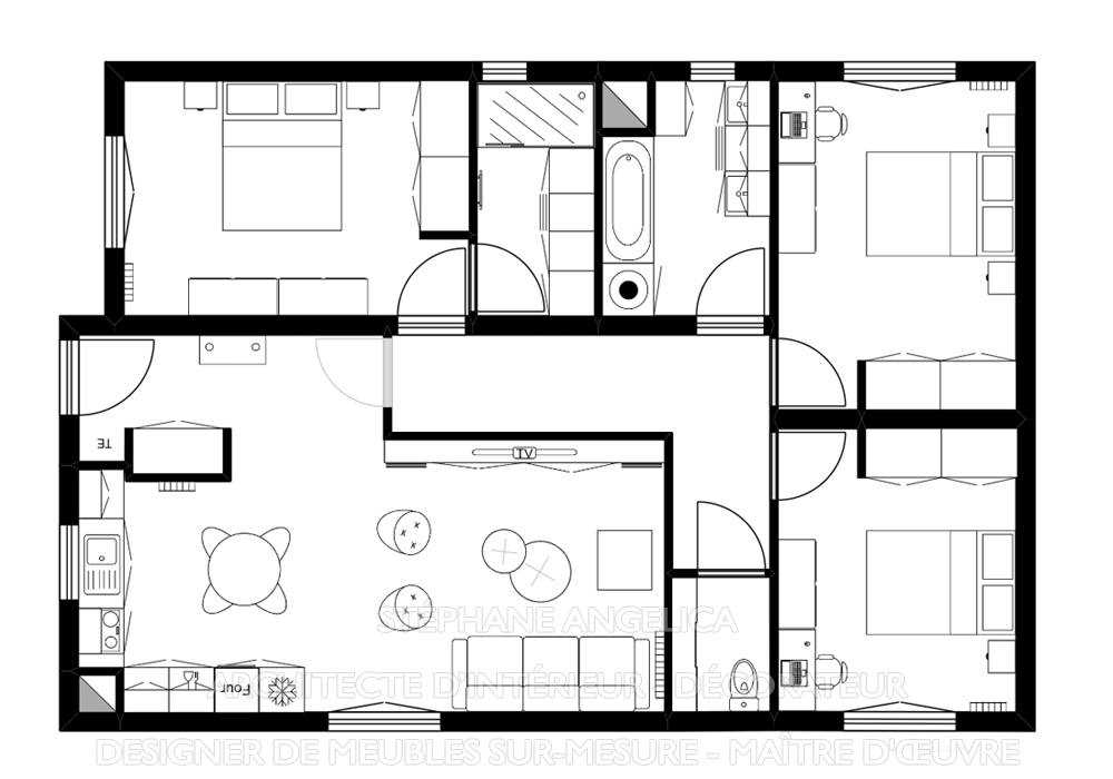 Après modification appartement en VEFA Paris
