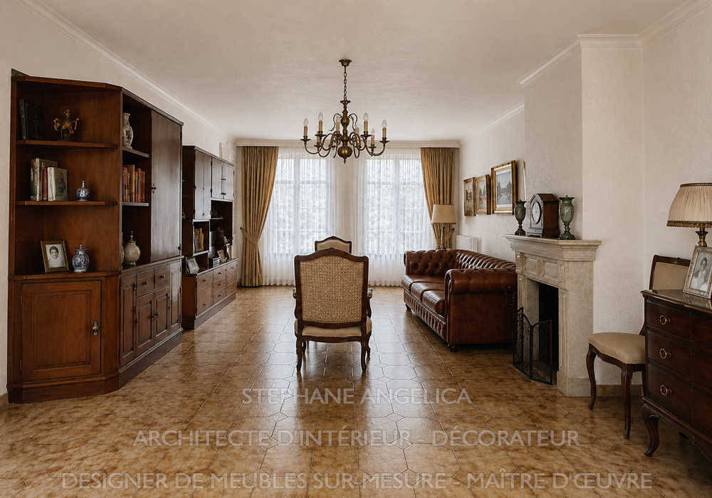 Salon avant travaux Paris